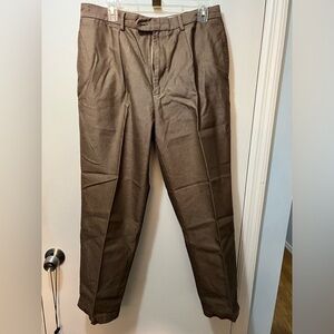 Daniel Cremieux Men's Brown Dress Trousers